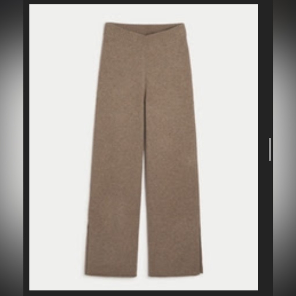 Gilly Hicks Sweater-Knit Pants in Light Brown 🤎 - Picture 2 of 6